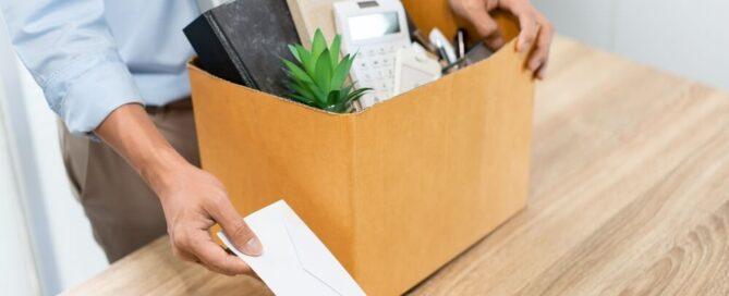Man getting redundancy pay